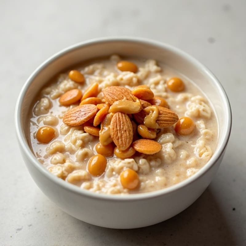 Protein-Packed Vanilla Almond Oatmeal Bowl