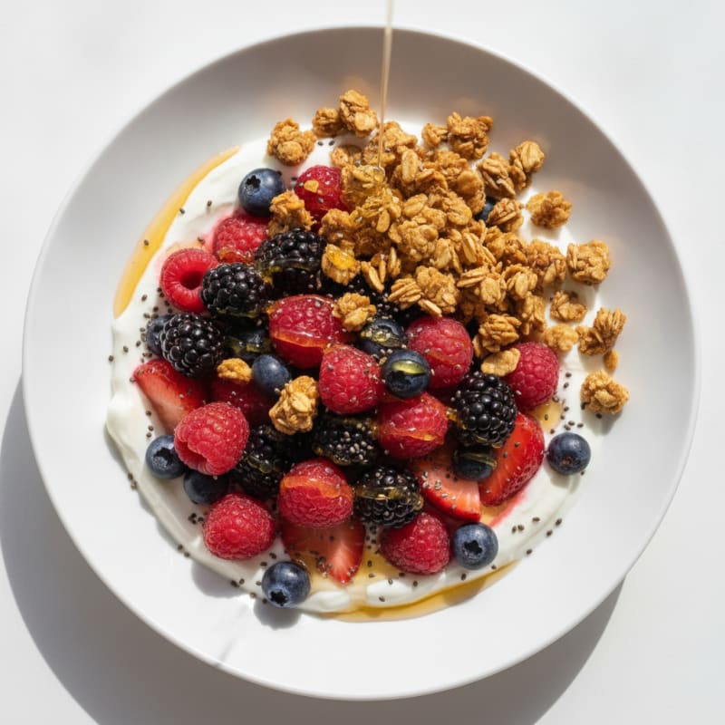 Protein Yogurt Berry Bowl with Toasted Granola