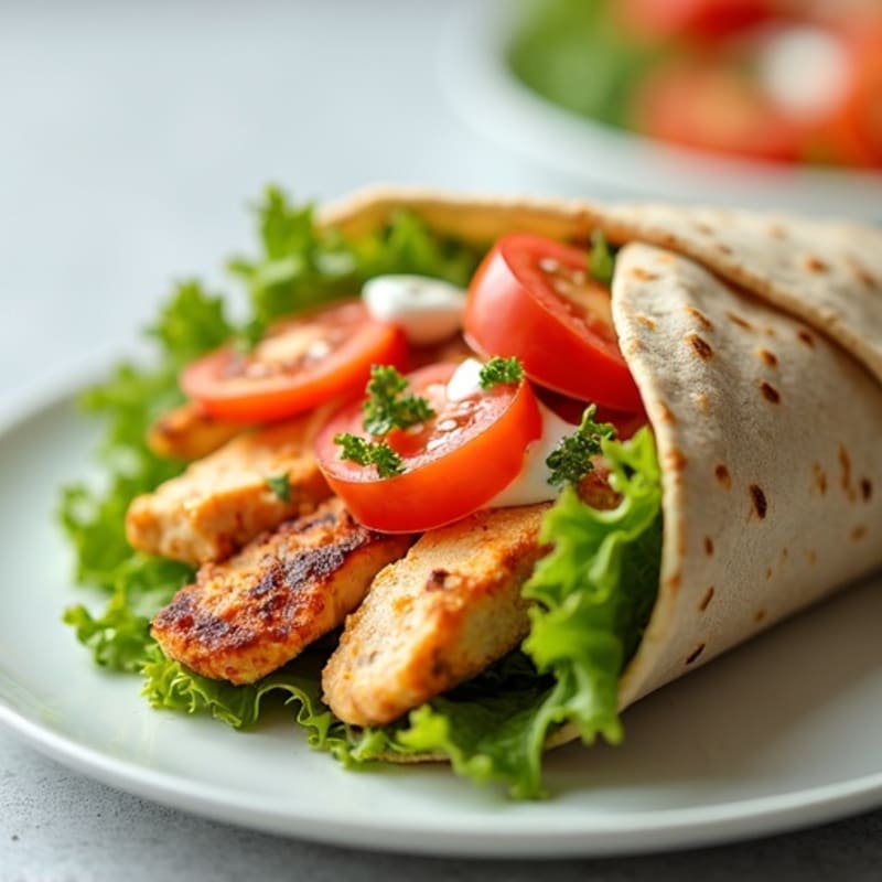 Fresh Buffalo Ranch Chicken Wrap