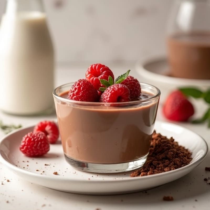 Silky Chocolate Protein Pudding with Greek Yogurt