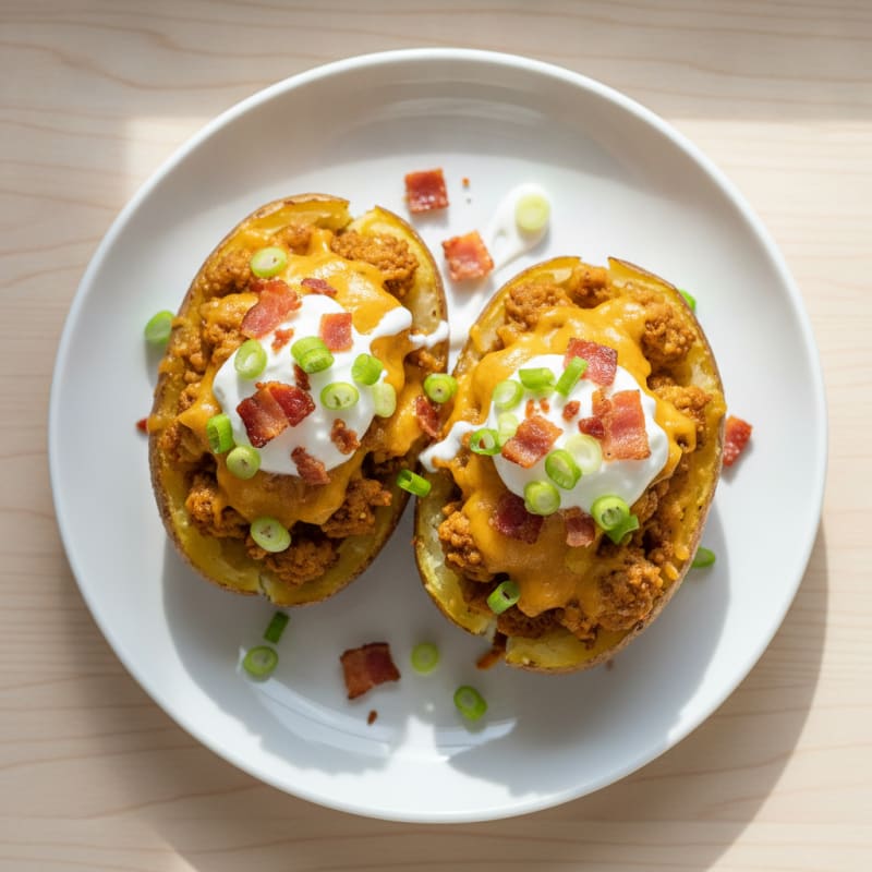 Bacon Cheddar Stuffed Potatoes
