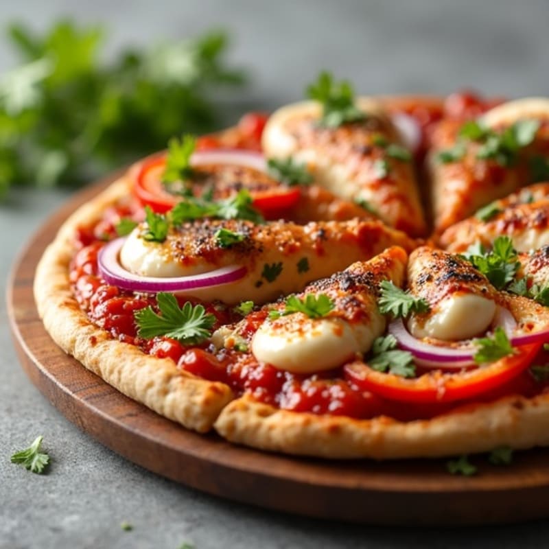 Healthy High-Protein BBQ Chicken Pizza