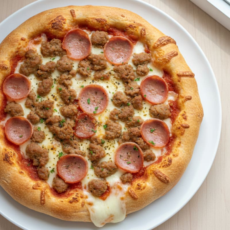 Stuffed Crust Meat Lovers Pizza