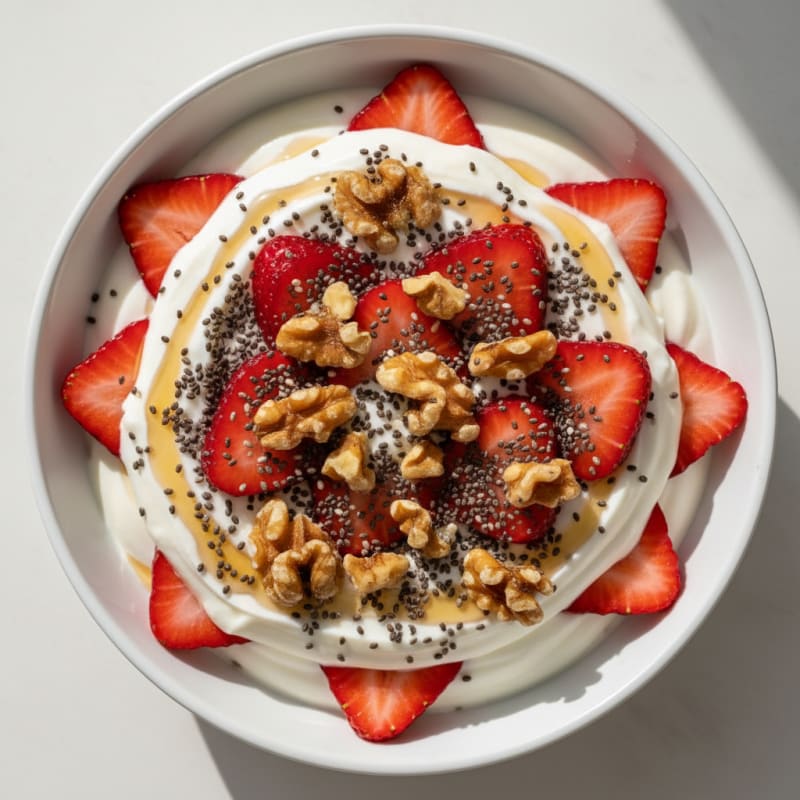 Greek Yogurt Protein Parfait with Berries