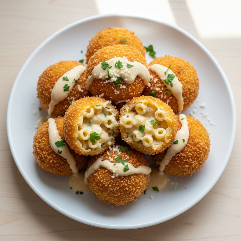 Golden Macaroni and Cheese Bites
