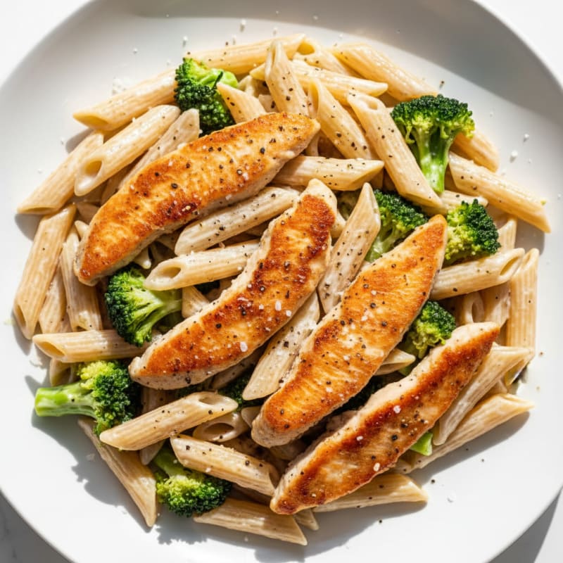 Creamy Garlic Chicken Alfredo Pasta