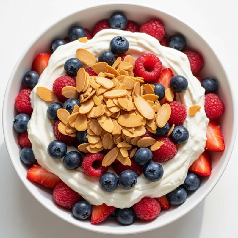 Silky Greek Yogurt Protein Parfait with Berries