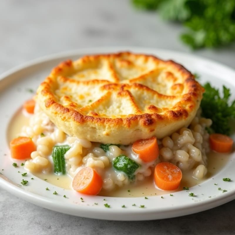 Creamy Cauliflower-Crusted Chicken Pot Pie