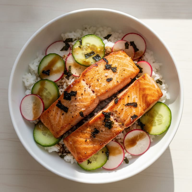 Salmon Sushi Rice Bowl