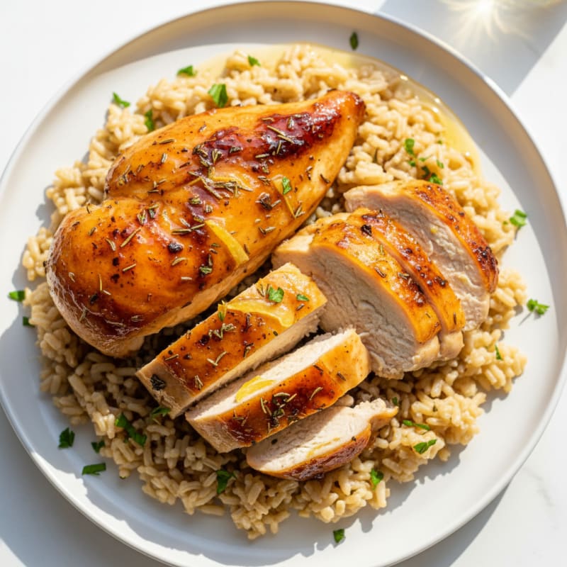 Honey-Roasted Chicken with Herbs