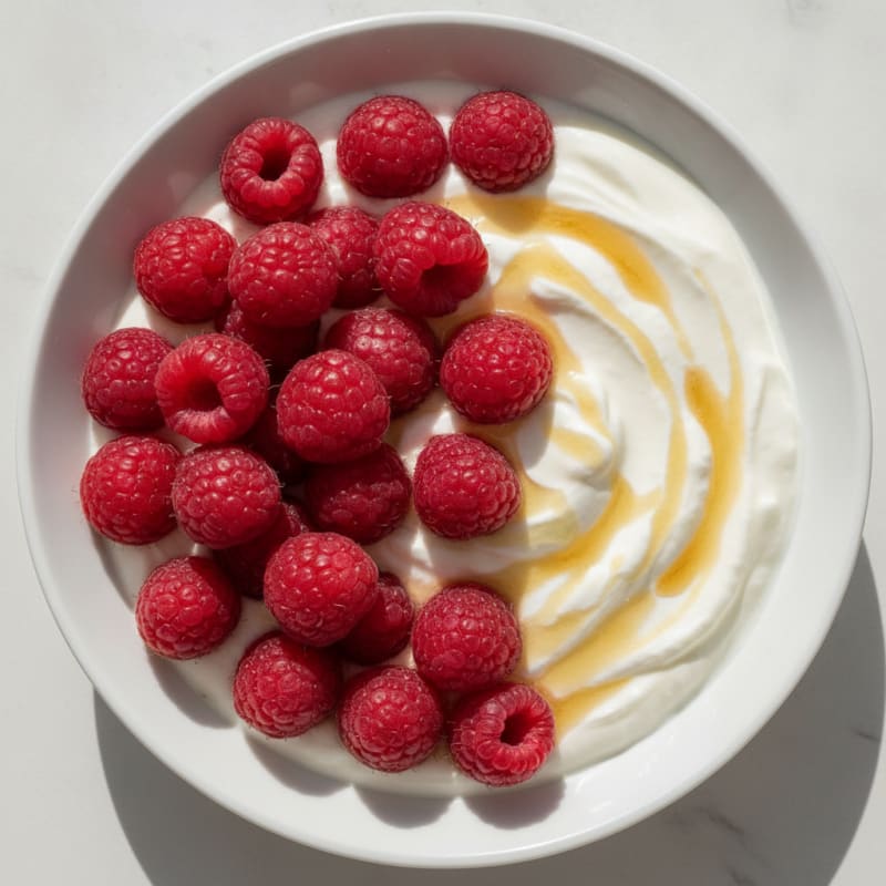 Silky Greek Yogurt with Vanilla Protein and Fresh Berries