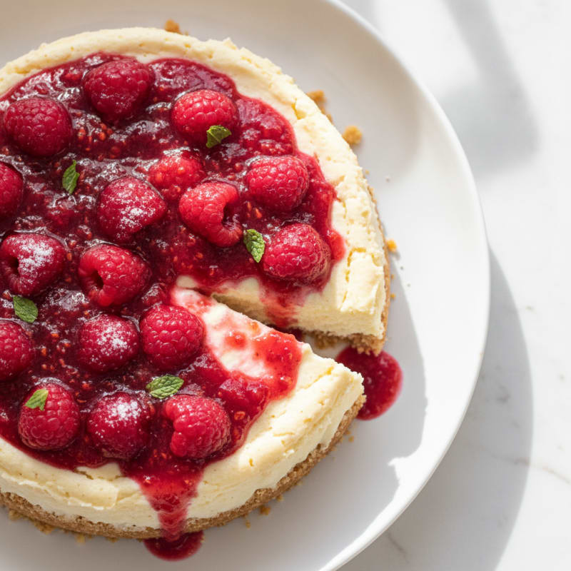 Creamy Greek Yogurt Protein Cheesecake