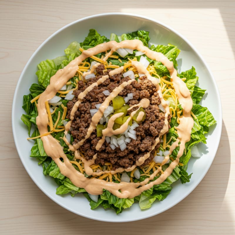 Creamy Big Mac Protein Bowl