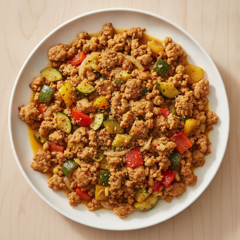 Ground Turkey and Vegetable Skillet