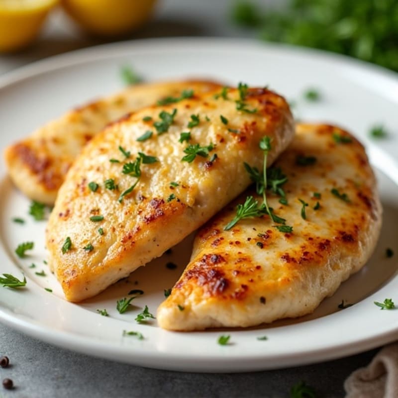 Lemon Garlic Pan-Seared Chicken Breasts