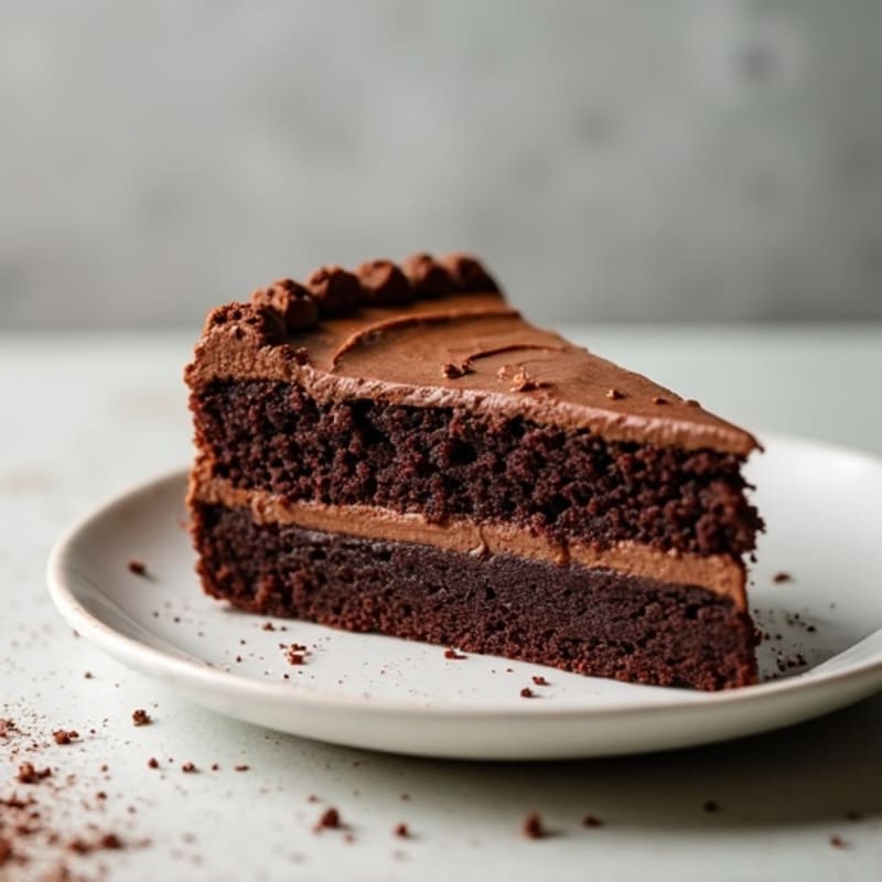 Protein-Rich Dark Chocolate Avocado Cake