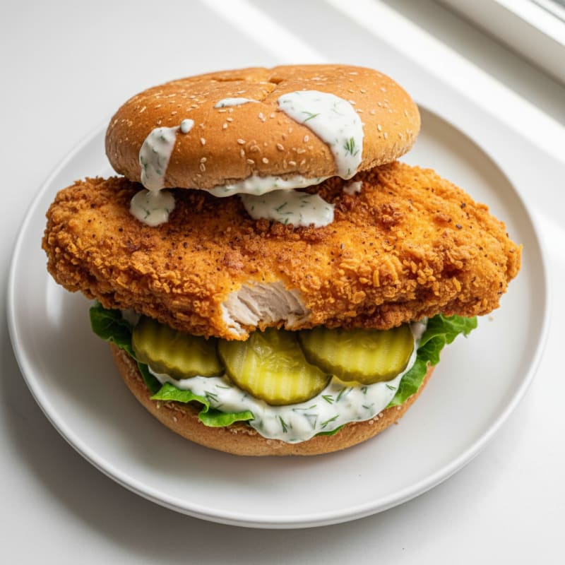 Crispy Buttermilk Fried Chicken Sandwich