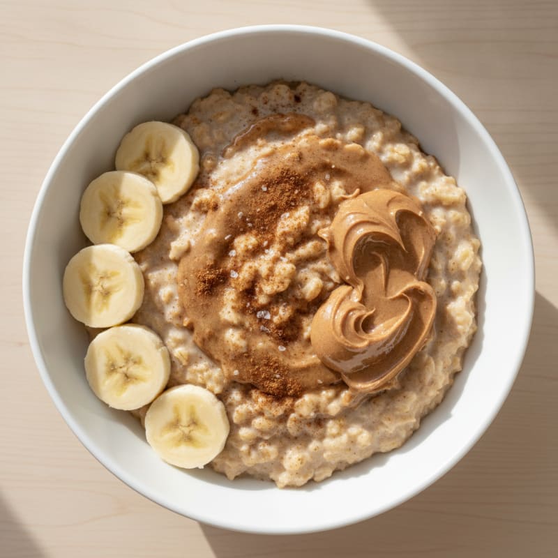 Cinnamon Almond Protein Oatmeal Bowl