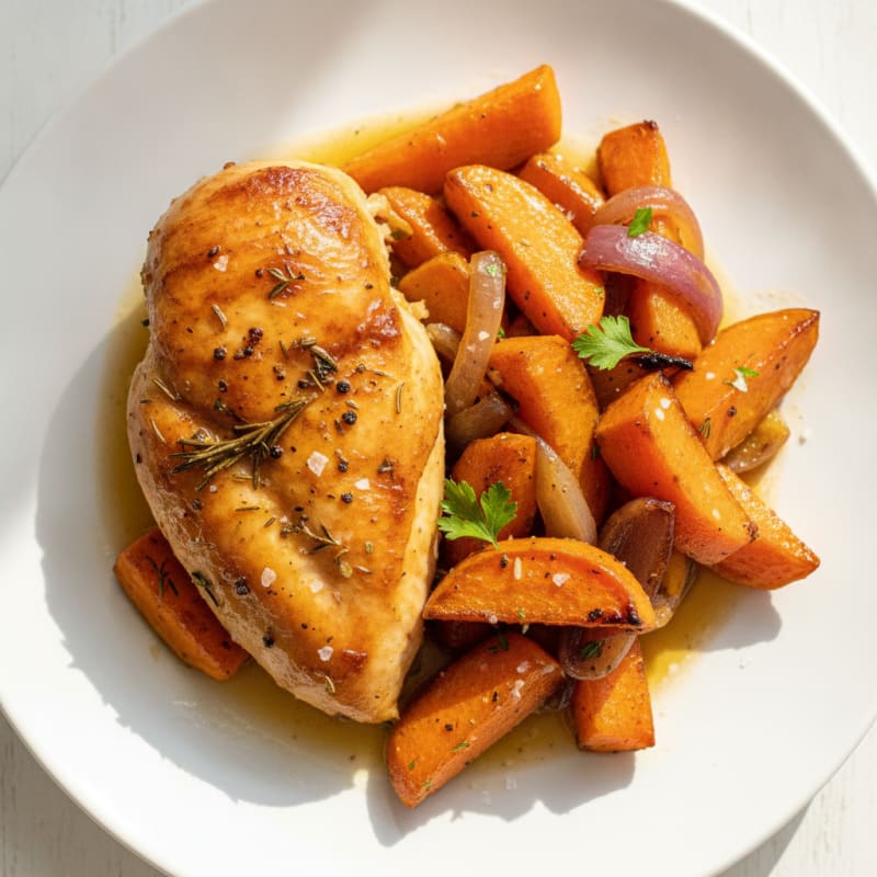 Savory Herb-Roasted Chicken with Root Vegetables