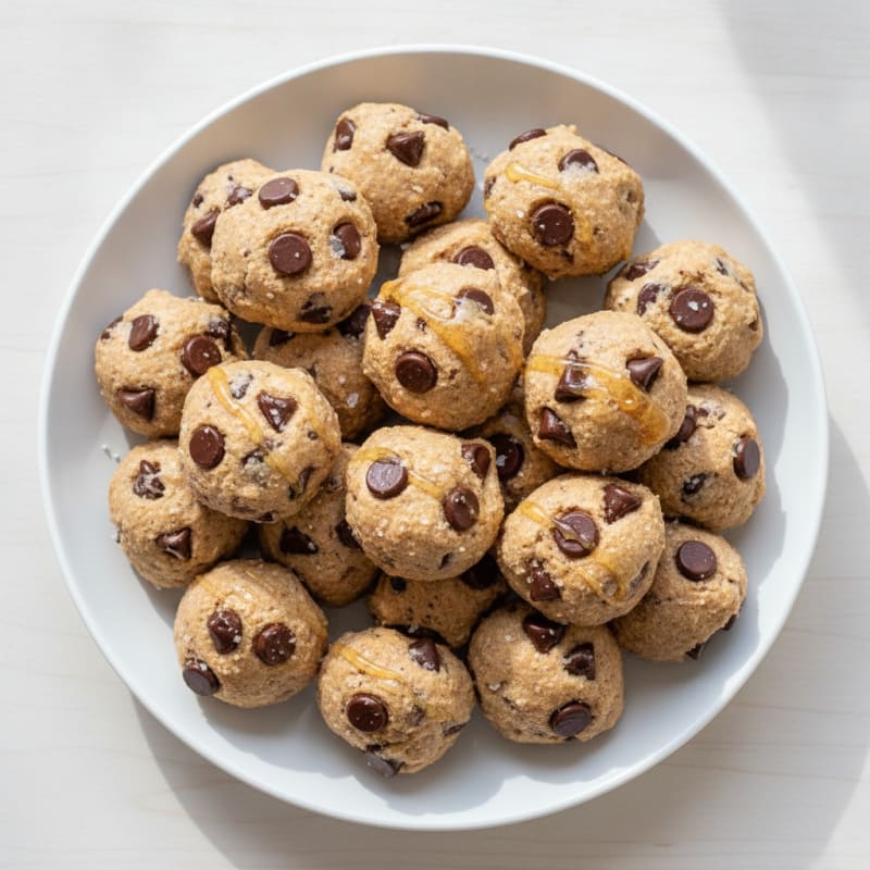 No-Bake Chocolate Chip Protein Cookie Dough Bites