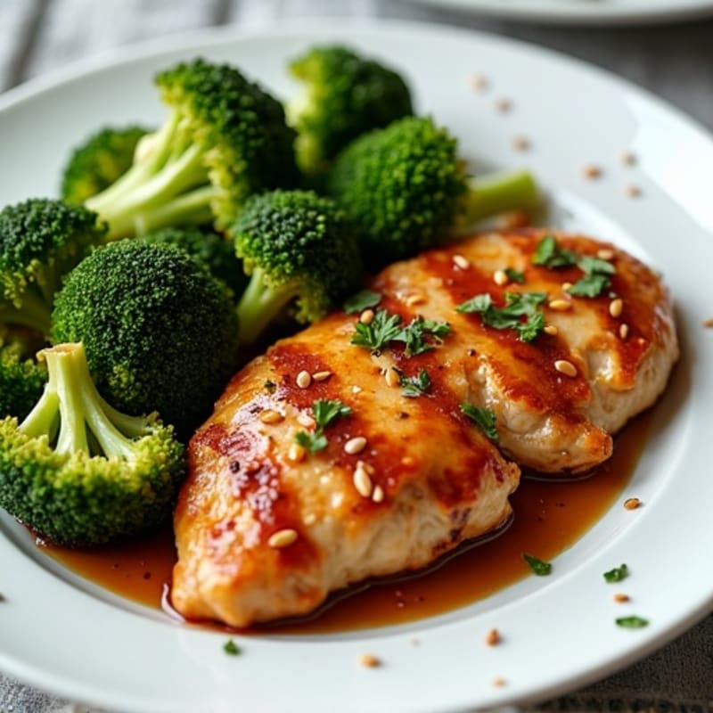 Sheet Pan Teriyaki Chicken and Crispy Roasted Broccoli