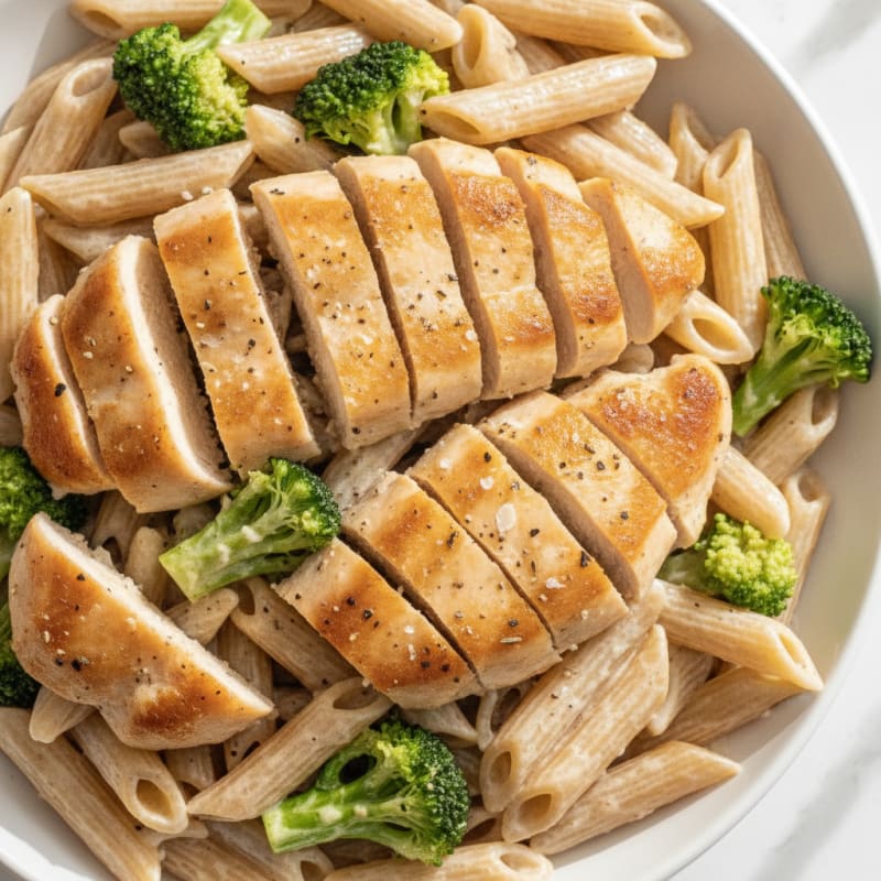Garlic Parmesan Chicken Alfredo Pasta