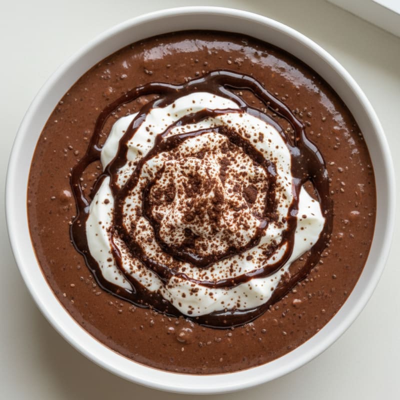 Silky Chocolate Protein Pudding with Greek Yogurt