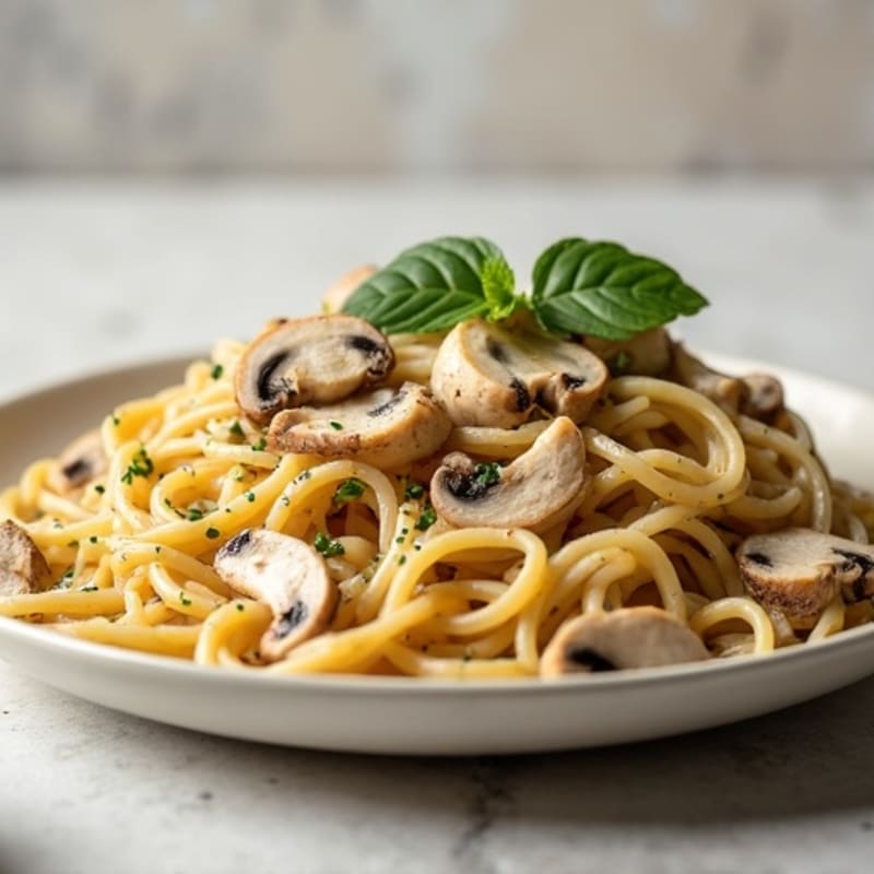 Creamy Truffle Mushroom Protein Pasta