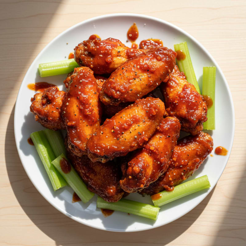 Crispy Chipotle BBQ Chicken Wings