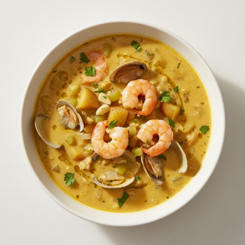 Creamy Golden Clam Chowder