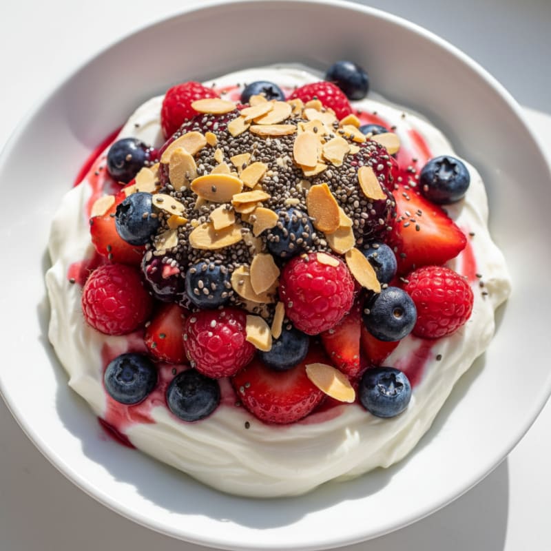 Creamy Greek Yogurt Protein Parfait with Berries