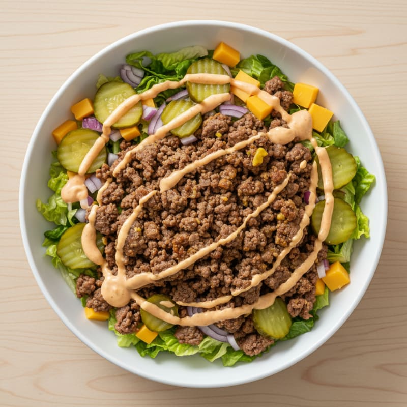 Big Mac Inspired Protein Bowl