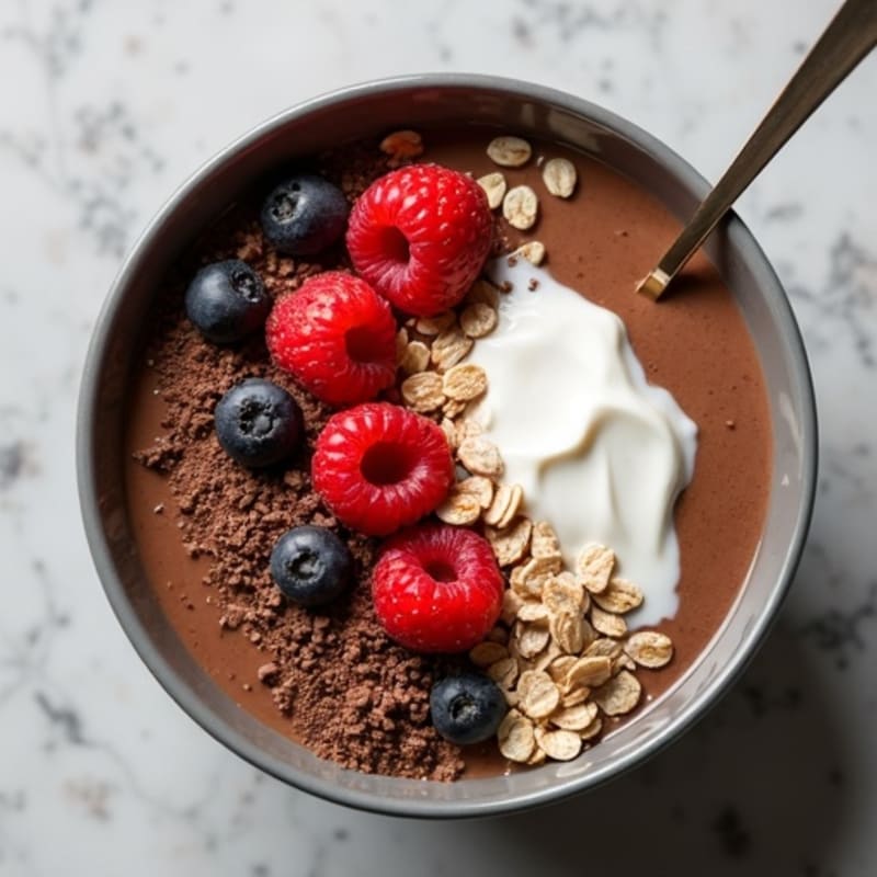 Fudgy Dark Chocolate Protein Bowl