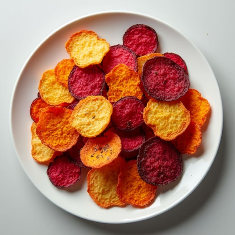 Crispy Baked Root Vegetable Chips
