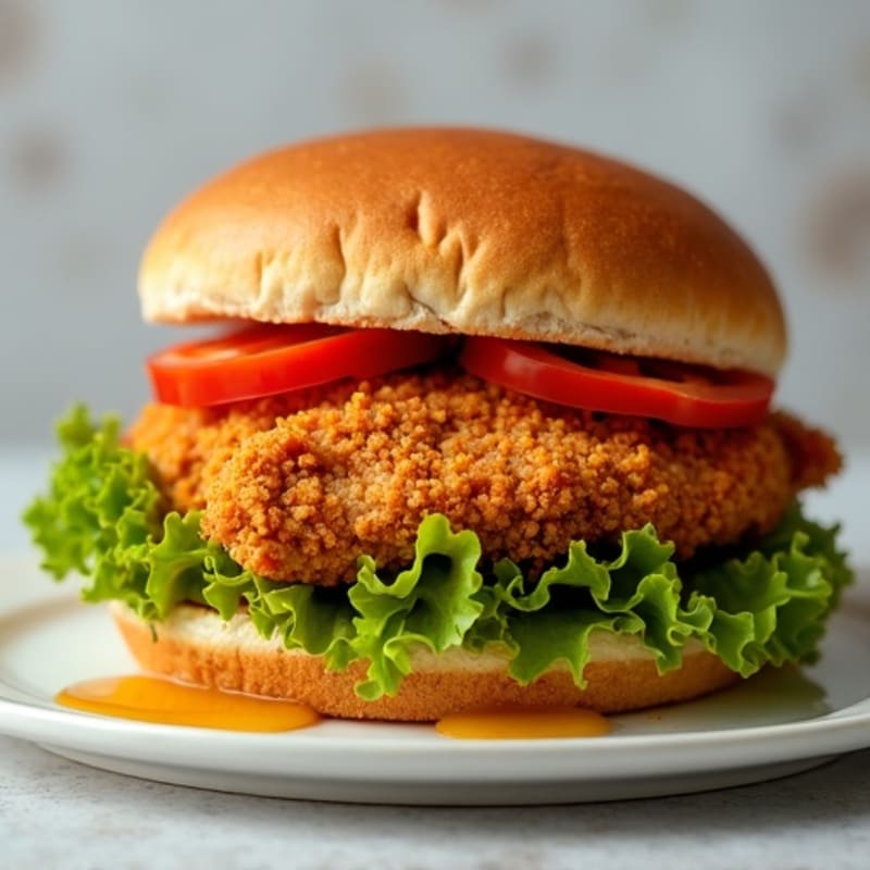 Crispy Spiced Chicken Sandwich with Honey Butter