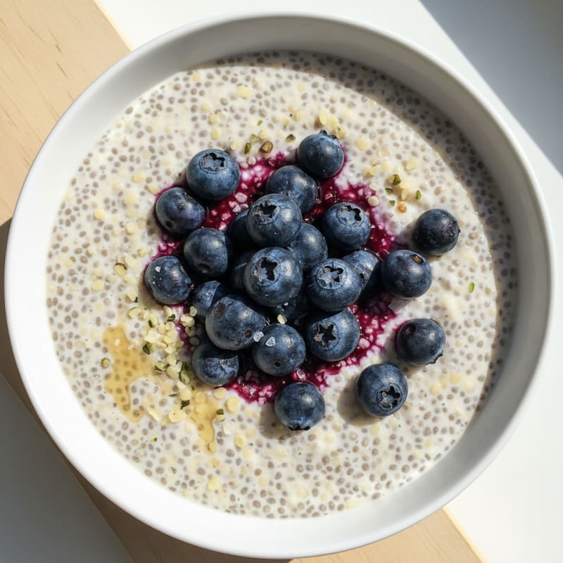 Blueberry Chia Seed Pudding