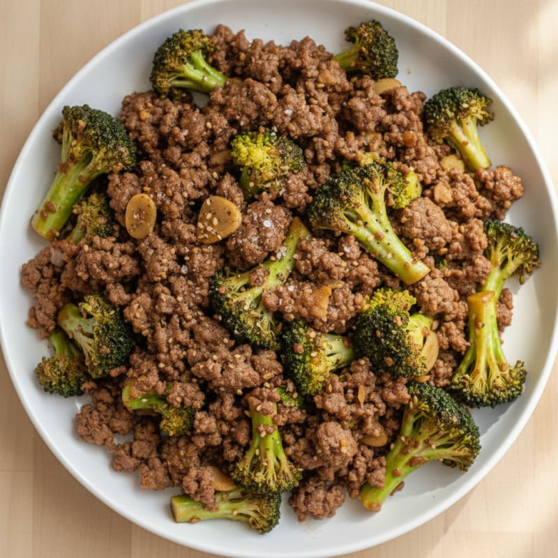 Savory Ground Beef and Broccoli Stir-Fry