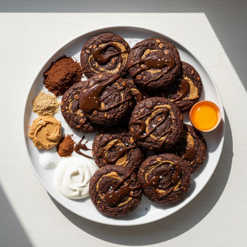 Chocolate Peanut Butter Protein Cookies