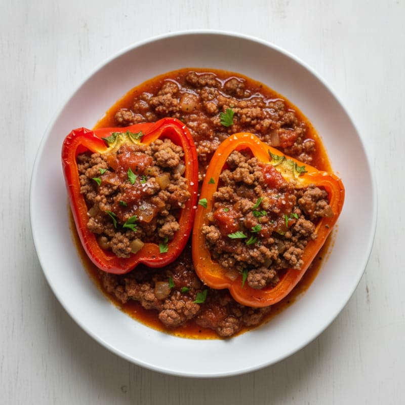 Ground Beef Stuffed Bell Peppers