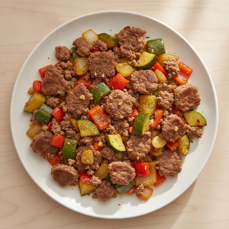 Ground Beef and Vegetable Skillet
