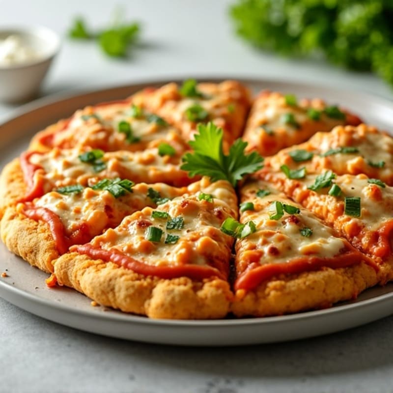 Sheet Pan Buffalo Chicken Pizza with Fresh Celery