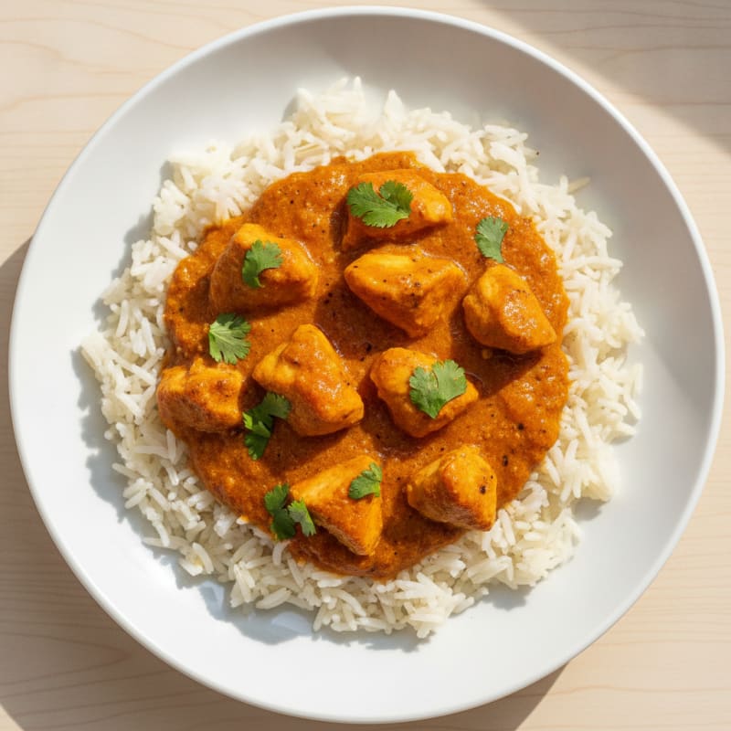 Spiced Butter Chicken with Basmati Rice