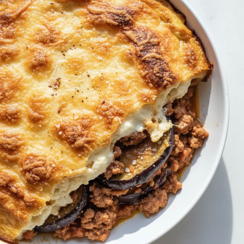 Classic Lamb Moussaka with Béchamel
