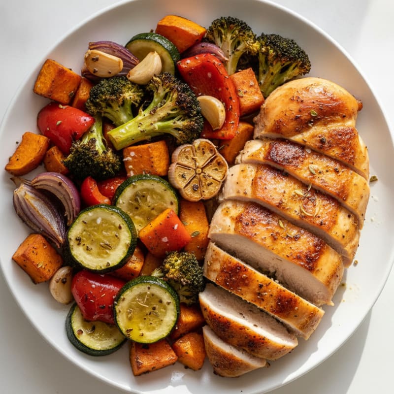 Chicken and Roasted Vegetable Medley
