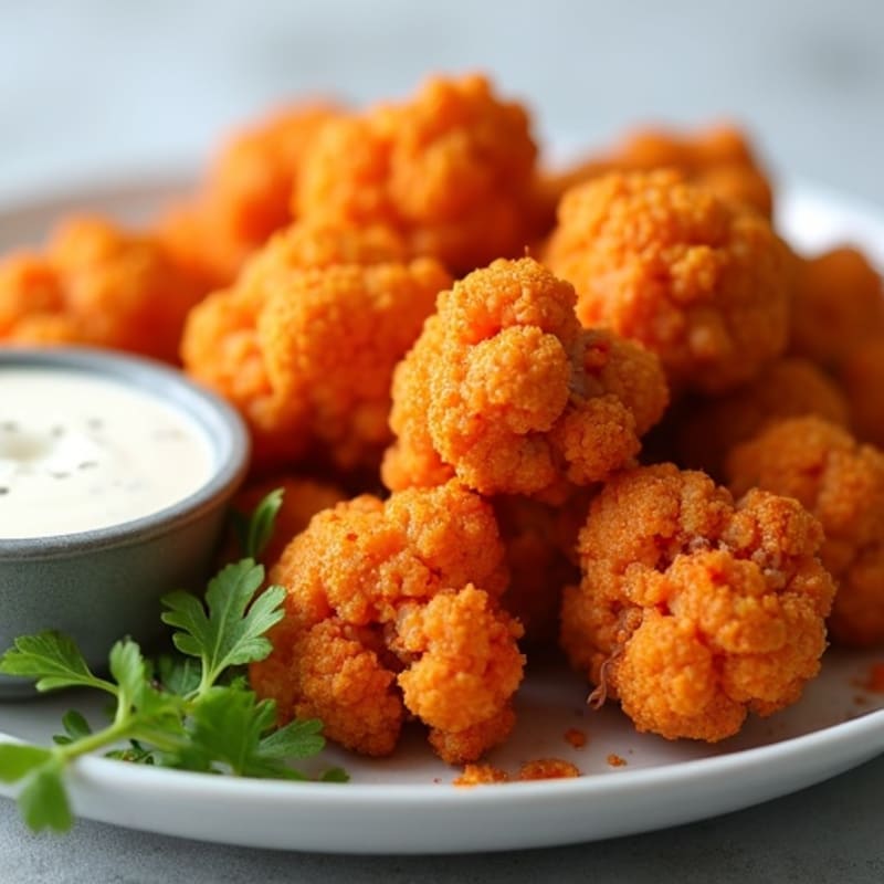 Crispy Buffalo Cauliflower Wings