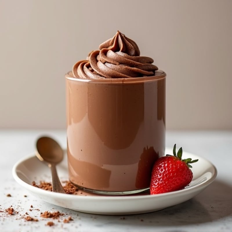 Silky Chocolate Protein Pudding with Greek Yogurt