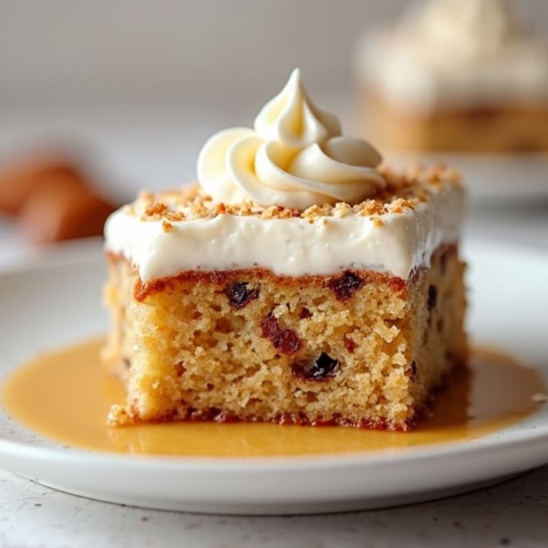 Protein-Packed Date and Almond Cake with Vanilla Cream