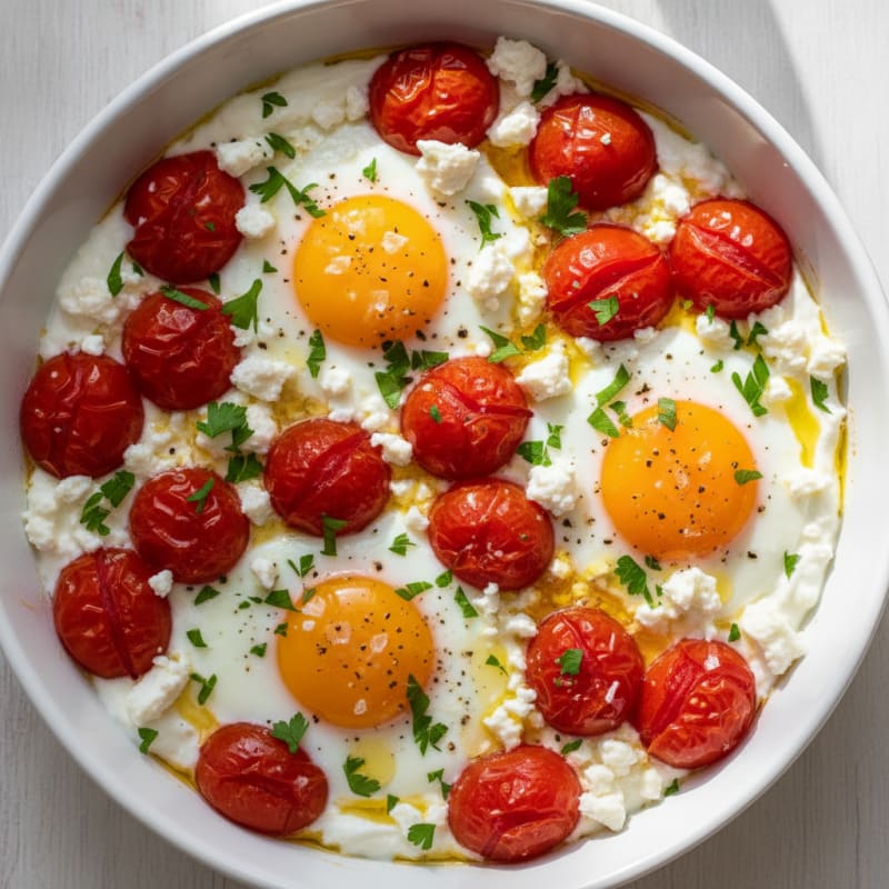 Baked Eggs with Roasted Tomatoes