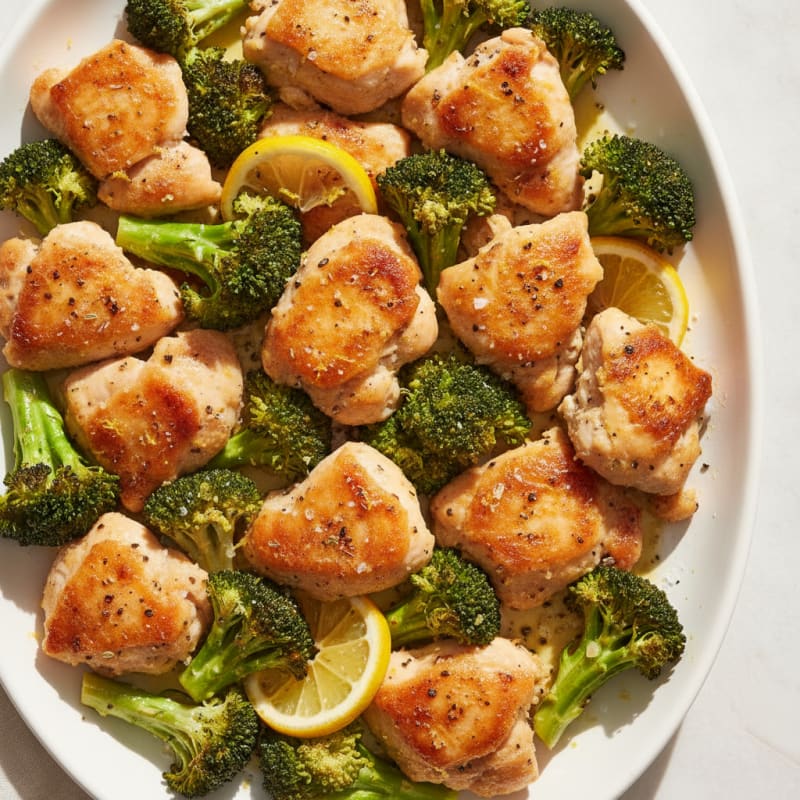 Family-Style Lemon-Herb Chicken and Broccoli
