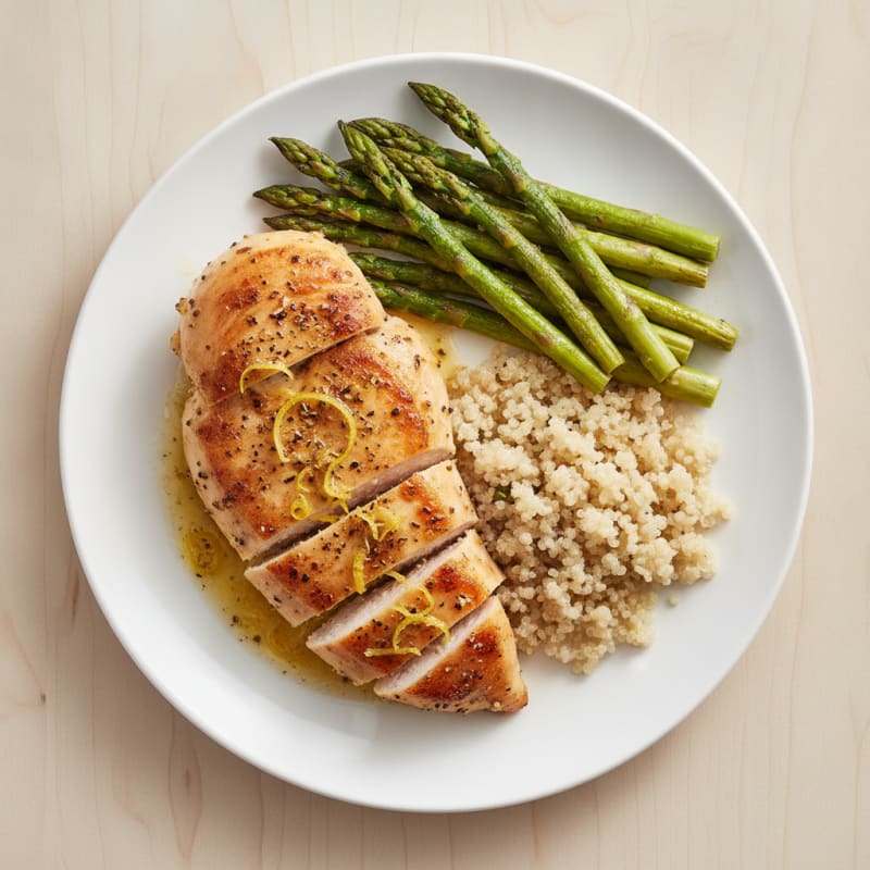 Lemon Herb Chicken with Roasted Asparagus